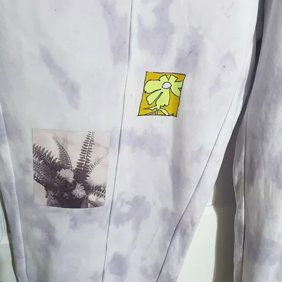 NIKE purple Tie-dye Standard fit mid rise size 2X Creativity sweatpants NEW - Picture 2 of 11